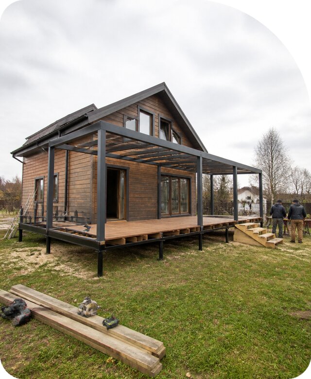 Пристройка на сваях в Каменке по цене 455175 | РадиДОМА-Кам