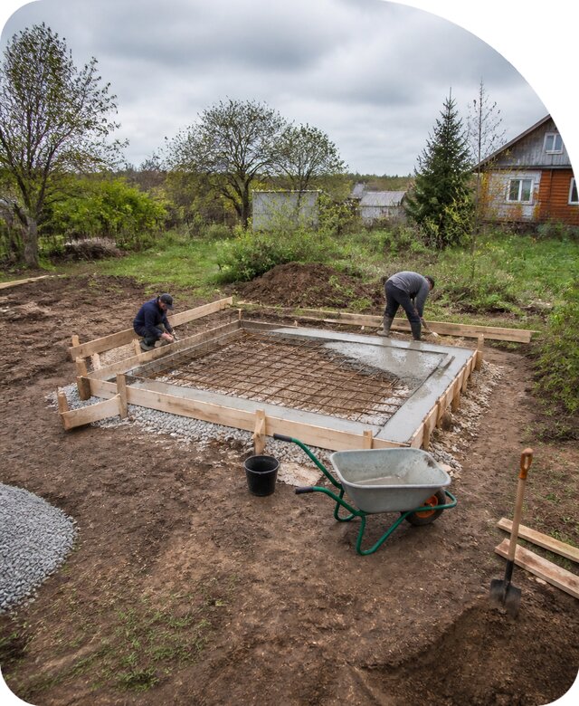 Фундамент под хозблок в Каменке по цене от 18207 р. | РадиДОМА-Кам